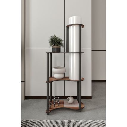 Φωτιστικό δαπέδου με ράφια NOTO 1xE27/40W/230V καφέ/μαύρο