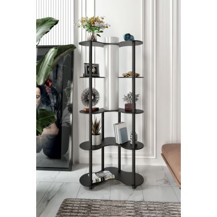 Φωτιστικό δαπέδου με ράφια NOTO 1xE27/40W/230V μαύρο