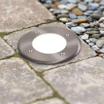 Φωτιστικό δρόμου LED MIVO LED/3W/230V διάμετρος 12 cm IP67 ματ χρώμιο