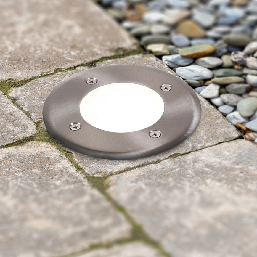 Φωτιστικό δρόμου LED MIVO LED/3W/230V διάμετρος 12 cm IP67 ματ χρώμιο