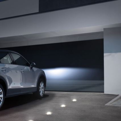 Φωτιστικό δρόμου εξωτερικού χώρου LUKKA CONNECT 1xGU10/4W/230V IP67 ματ χρώμιο στρογγυλό