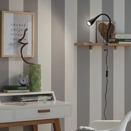 Φωτιστικό με κλιπ 1xGU10/3W/230V μαύρο