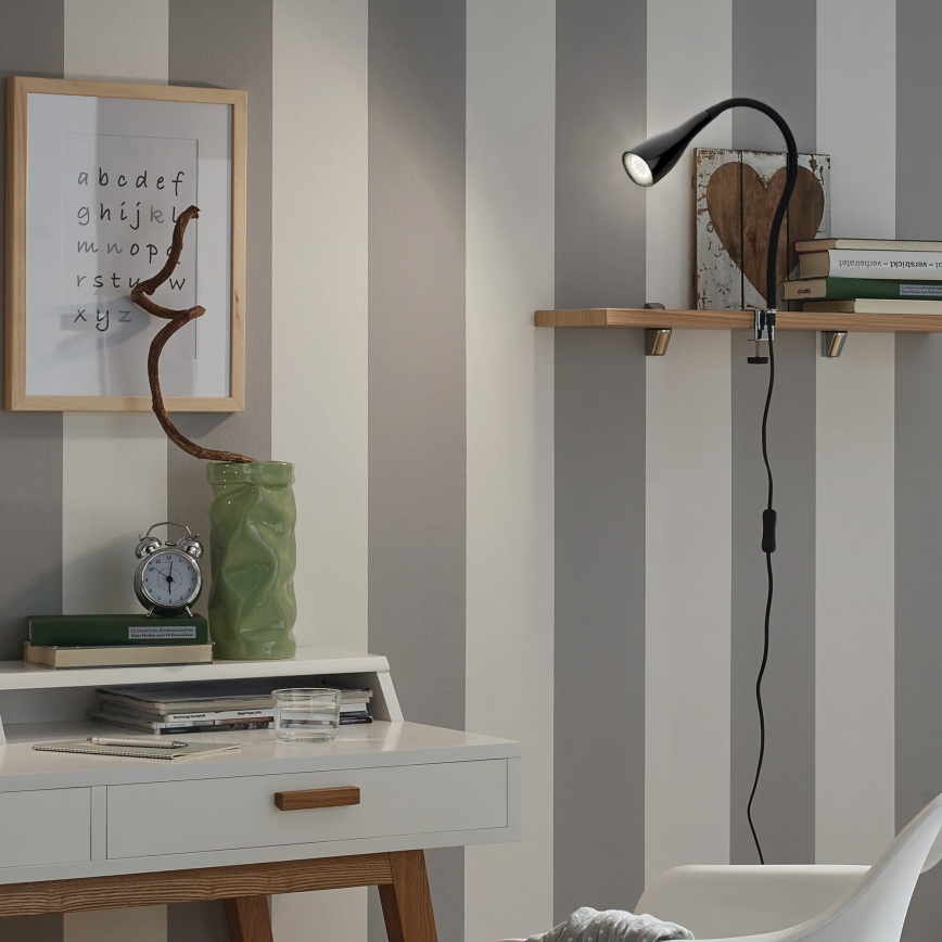 Φωτιστικό με κλιπ 1xGU10/3W/230V μαύρο