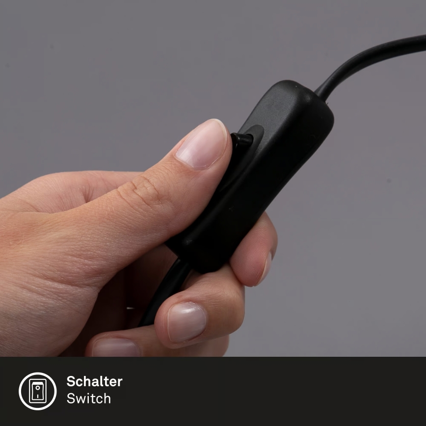 Φωτιστικό με κλιπ 1xGU10/3W/230V μαύρο