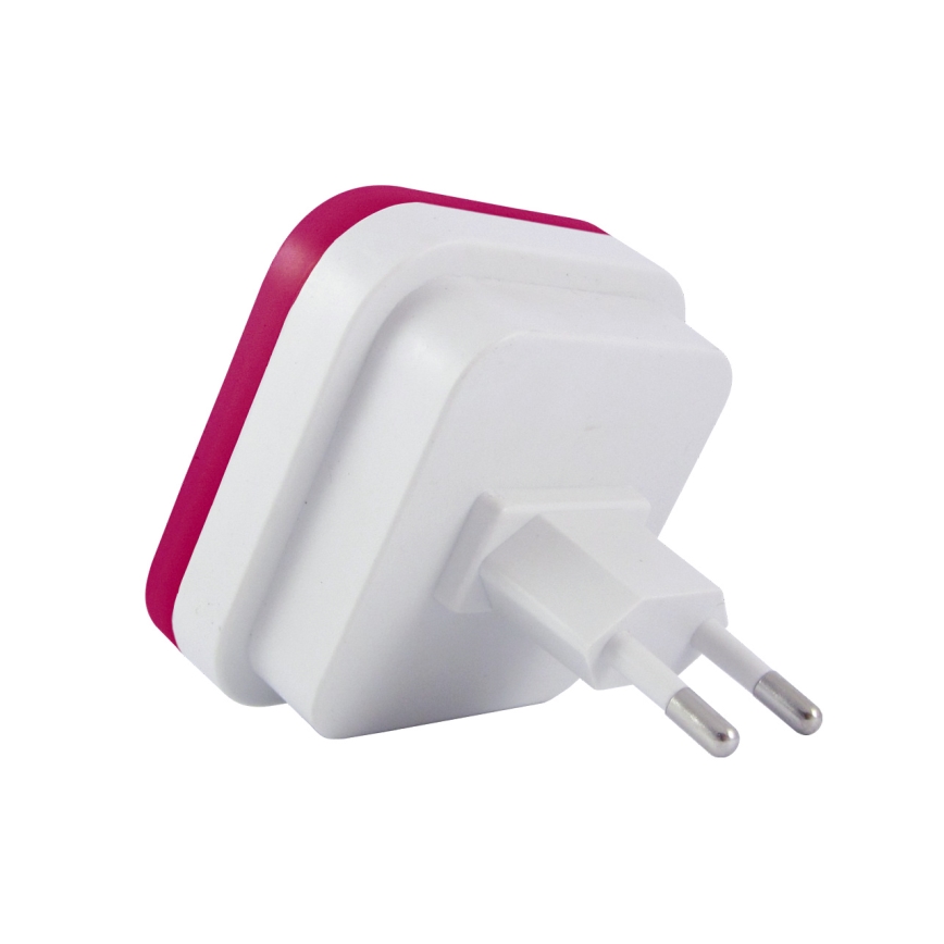 Φωτιστικό νυκτός LED με αισθητήρα LED/0,5W/230V ροζ