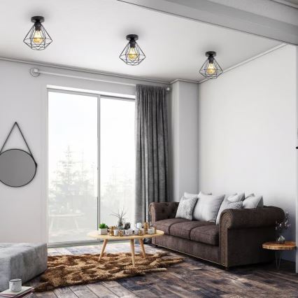 Φωτιστικό οροφής 1xE27/40W/230V μαύρο