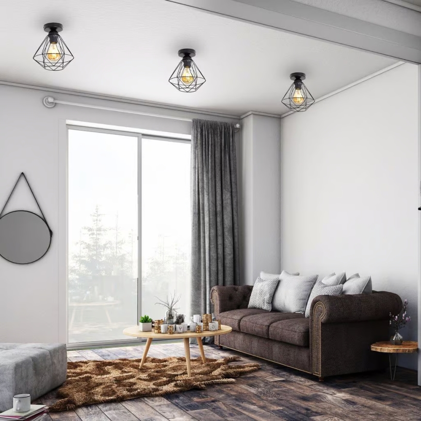 Φωτιστικό οροφής 1xE27/40W/230V μαύρο