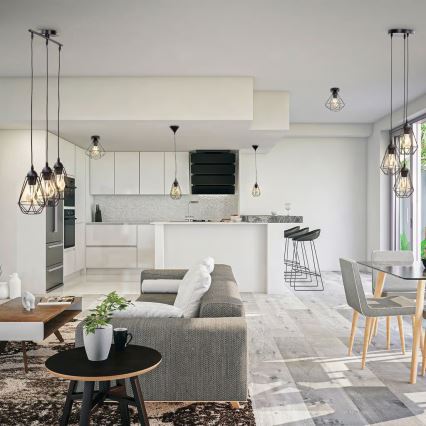 Φωτιστικό οροφής 1xE27/40W/230V μαύρο