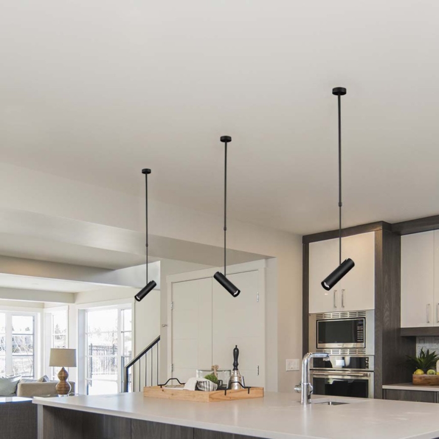 Φωτιστικό οροφής με βραχίονα 1xGU10/35W/230V μαύρο