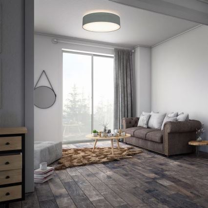 Φωτιστικό οροφής 2xE27/40W/230V, Ø 38 cm, γκρι