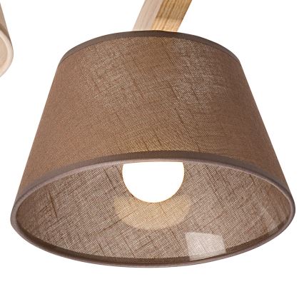 Επιτοίχιο φωτιστικό ANTONIO 3xE14/40W/230V δρυς