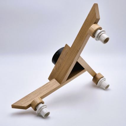 Επιτοίχιο φωτιστικό ANTONIO 3xE14/40W/230V δρυς