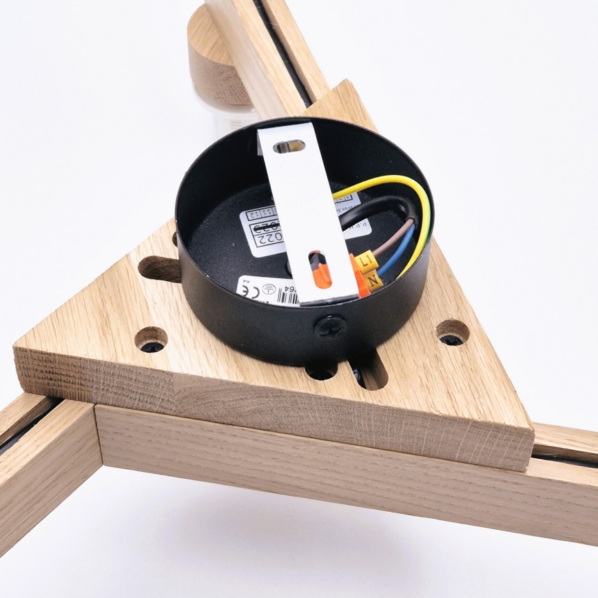 Επιτοίχιο φωτιστικό ANTONIO 3xE14/40W/230V δρυς