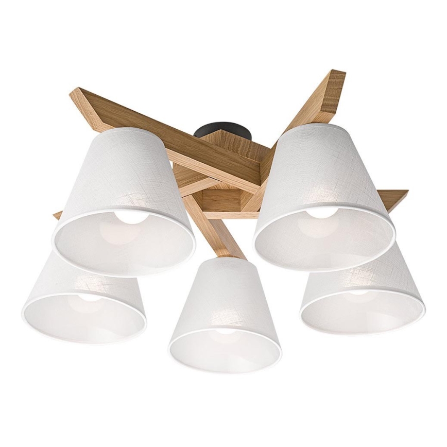 Απλίκα οροφής ANTONIO 5xE14/40W/230V δρυς