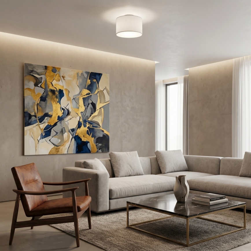 Φωτιστικό οροφής ARDEN 1xE27/15W/230V, Ø 25 cm, λευκό