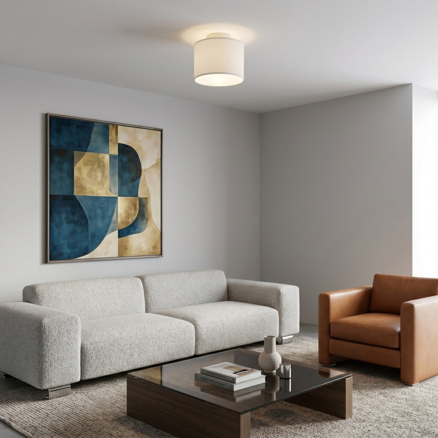 Φωτιστικό οροφής ARDEN 1xE27/15W/230V, διάμ. 18 εκ., λευκό