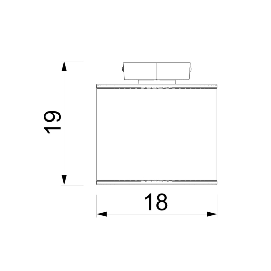Φωτιστικό οροφής ARDEN 1xE27/15W/230V, διάμ. 18 εκ., λευκό