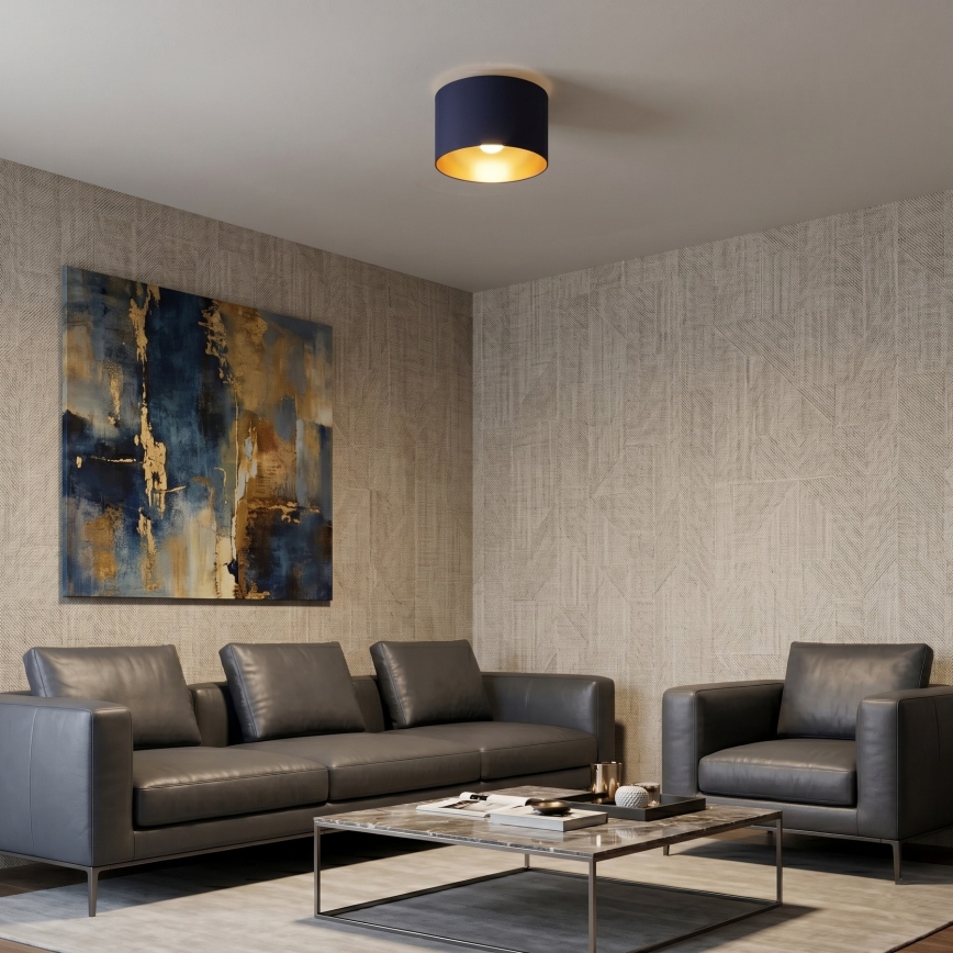 Φωτιστικό οροφής ARDEN 1xE27/15W/230V, διάμ. 25 εκ., μπλε