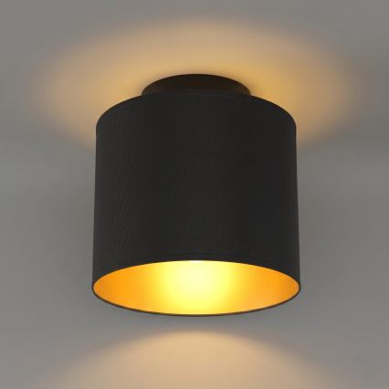 Φωτιστικό οροφής ARDEN 1xE27/15W/230V, διάμετρος 18 εκ., μαύρο
