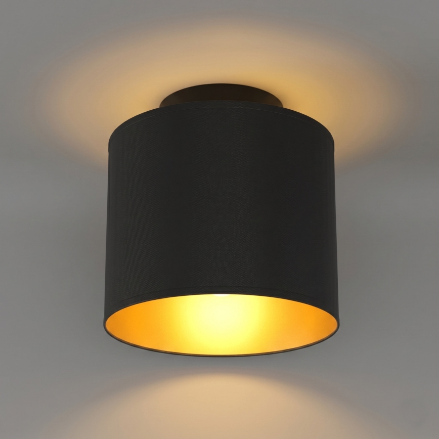 Φωτιστικό οροφής ARDEN 1xE27/15W/230V, διάμετρος 18 εκ., μαύρο