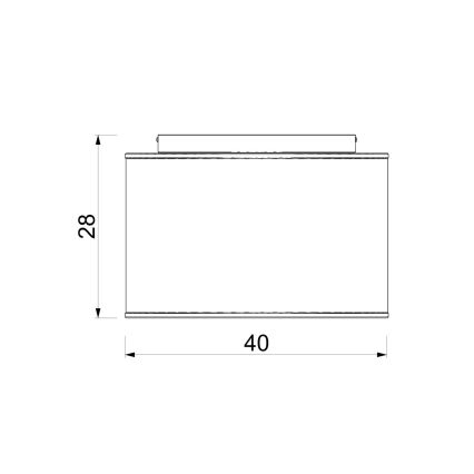 Φωτιστικό οροφής ARDEN 3xE27/15W/230V διάμ. 40 εκ. μπεζ