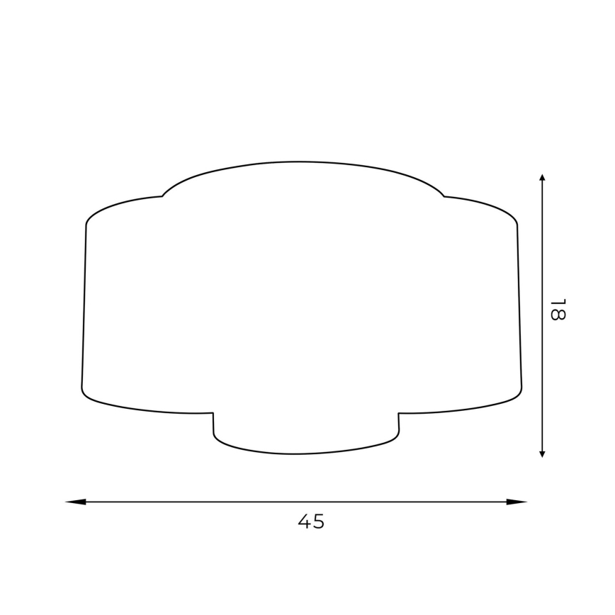Πλαφονιέρα ARDEN 3xE27/60W/230V πράσινο/χρυσό