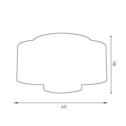 Πλαφονιέρα ARDEN 3xE27/60W/230V μωβ/χρυσό