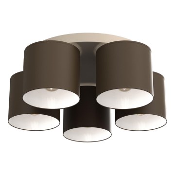 Φωτιστικό οροφής ARDEN 5xE27/15W/230V, Ø 44 cm, μπεζ/καφέ
