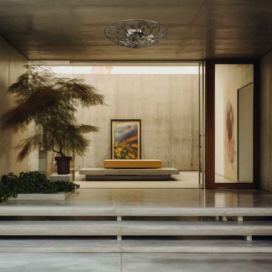 Φωτιστικό οροφής ARION 3xE27/15W/230V ορείχαλκος