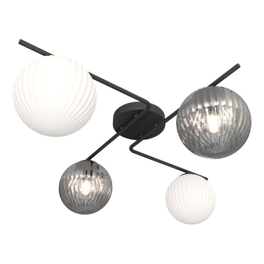 Φωτιστικό οροφής AZURA 4xE14/10W/230V μαύρο/γκρι/λευκό