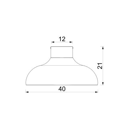 Φωτιστικό οροφής BASCA 1xE27/15W/230V Ø 40 εκ. καφέ