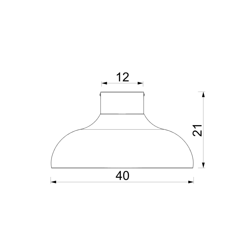 Φωτιστικό οροφής BASCA 1xE27/15W/230V Ø 40 εκ. καφέ