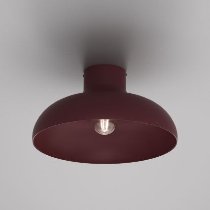 Φωτιστικό οροφής BASCA 1xE27/15W/230V Ø 40 εκ. μπορντό