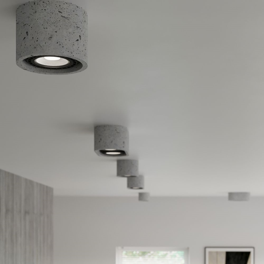 Φωτιστικό οροφής  BASIC AR111 1xGU10/40W/230V  σκυρόδεμα