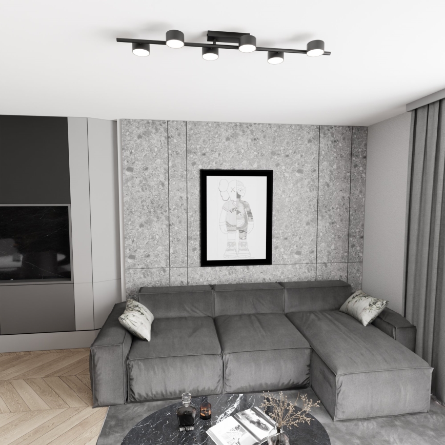 Φωτιστικό οροφής BET 6xGX53/12W/230V μαύρο