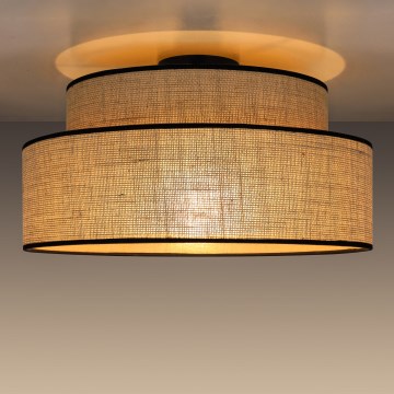 Φωτιστικό οροφής BOHO 1xE27/60W/230V διάμετρος 40 cm μπεζ