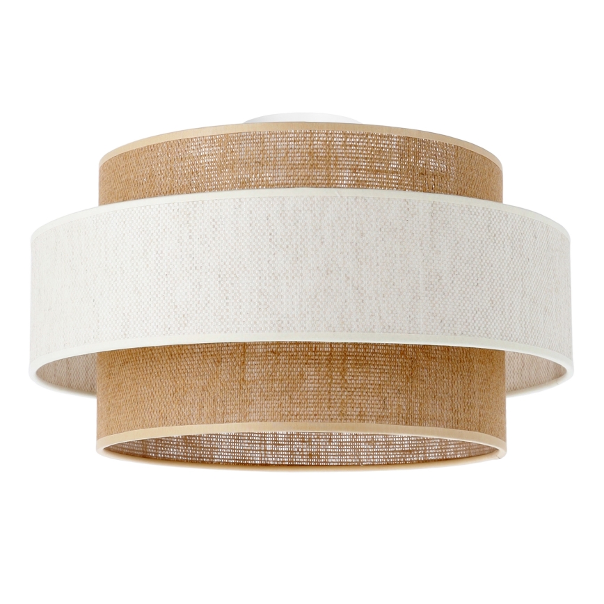 Φωτιστικό οροφής BOHO 1xE27/60W/230V διάμετρος 40 εκ. κρεμ/γιούτα