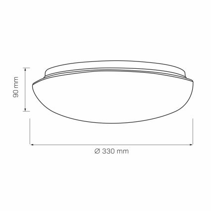 Φωτιστικό οροφής BONIFACY 2xE27/20W/230V διάμετρος 33 cm λευκό