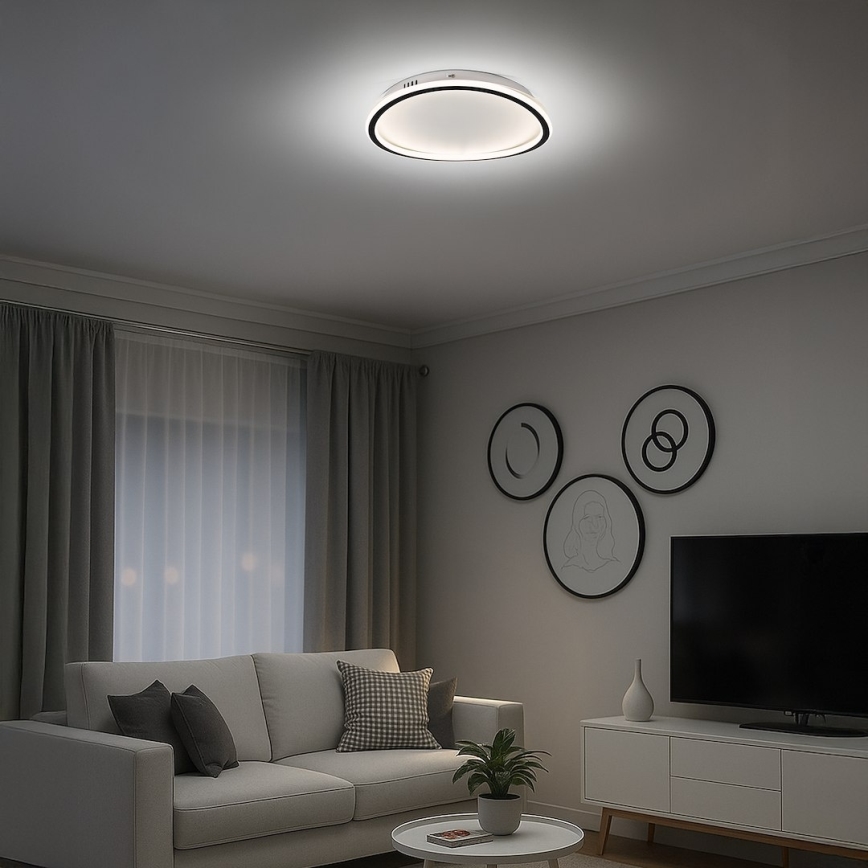 Φωτιστικό οροφής CALI LED, 30W/230V, διάμ. 40 cm, μαύρο