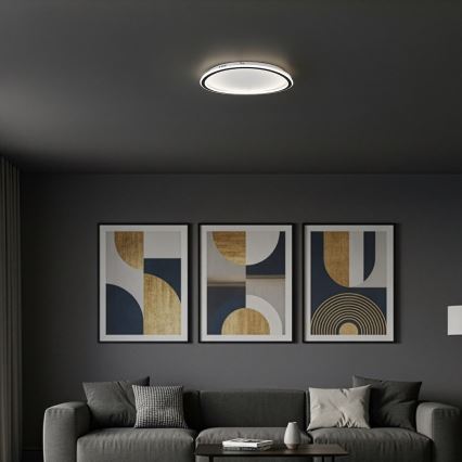 Φωτιστικό οροφής CALI LED, 30W/230V, διάμ. 40 cm, μαύρο