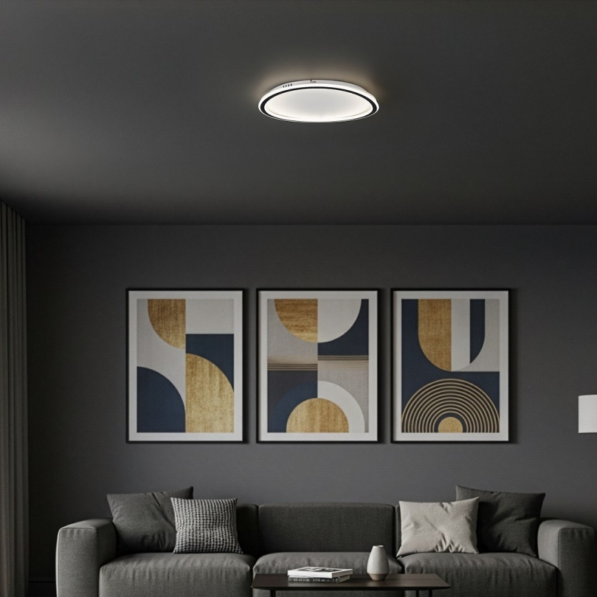 Φωτιστικό οροφής CALI LED, 30W/230V, διάμ. 40 cm, μαύρο