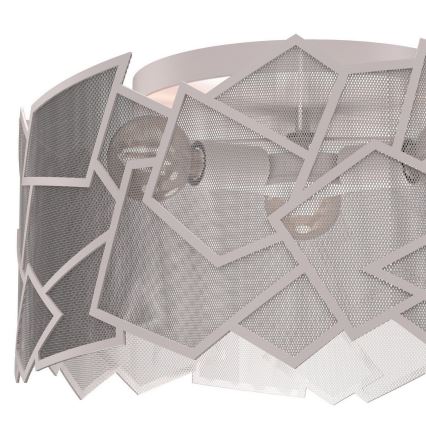 Φωτιστικό οροφής CAMO 3xE27/15W/230V, διάμ. 49,5 εκ., μπεζ