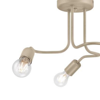 Φωτιστικό οροφής CHARLIE 3xE27/15W/230V μπεζ