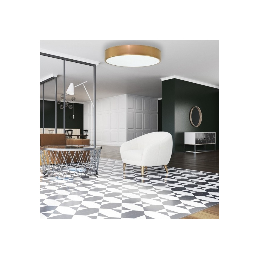 Φωτιστικό οροφής CLEO 6xE27/24W/230V δ. 80 cm χρυσό