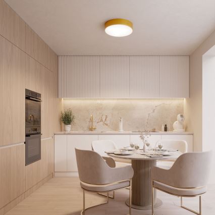 Φωτιστικό οροφής CLEO 6xE27/24W/230V δ. 80 cm χρυσό