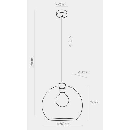 Φωτιστικό οροφής CUBUS 1xE27/60W/230V μπλε