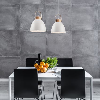 Φωτιστικό οροφής με καλώδιο DANIELLE 2xE27/60W/230V οξιά