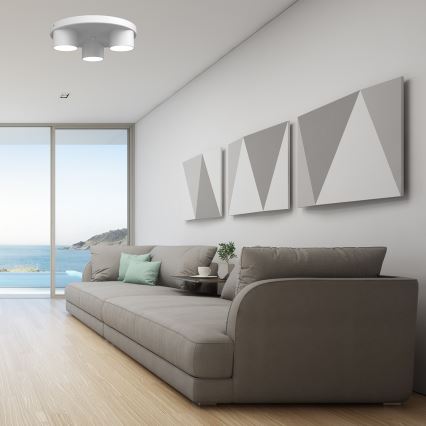 Φωτιστικό οροφής DIXIE 3xGX53/11W/230V λευκό