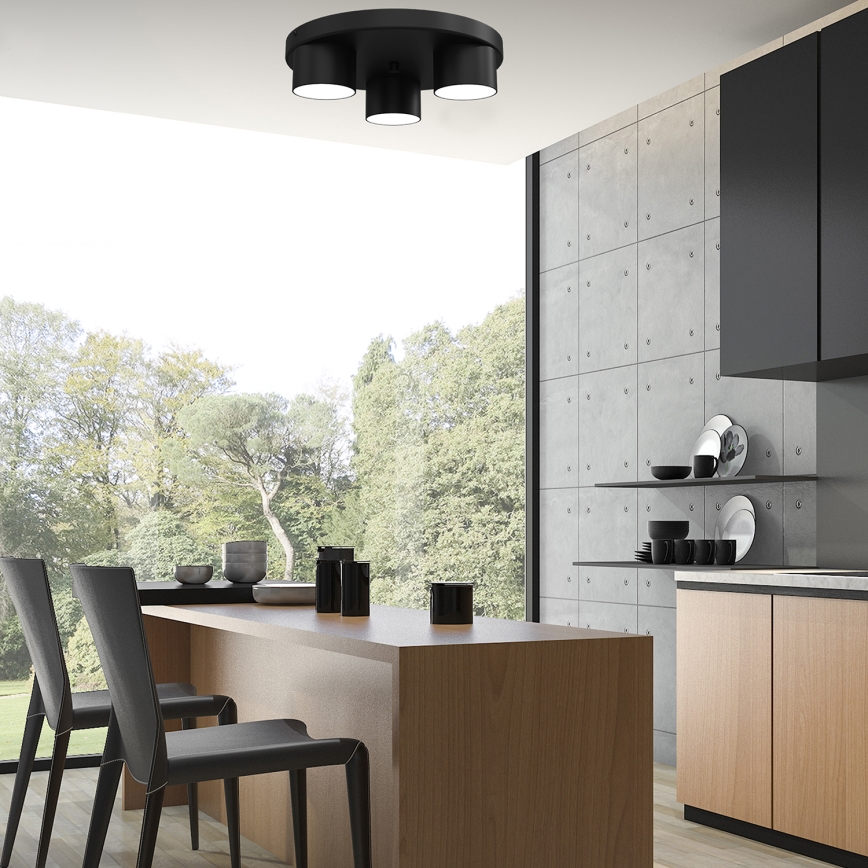 Φωτιστικό οροφής DIXIE 3xGX53/11W/230V μαύρο