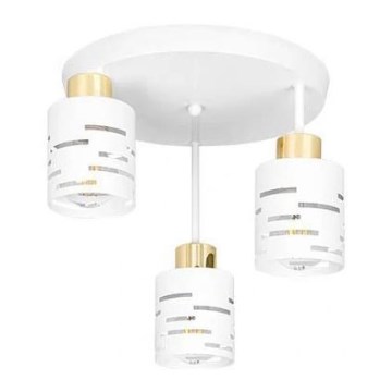 Φωτιστικό οροφής ELEN 3xE27/35W/230V λευκό/χρυσό